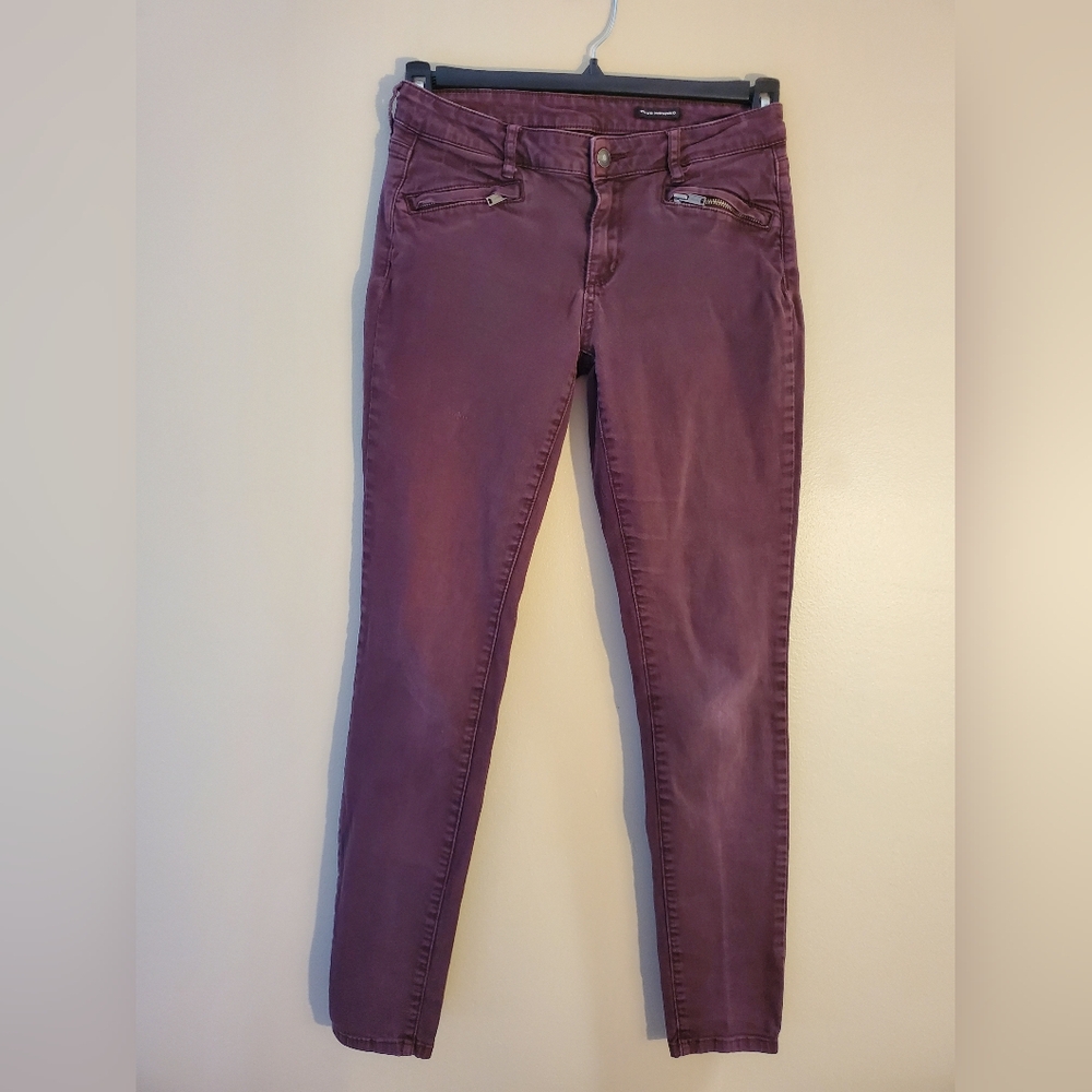 Club Monaco Purple Skinny Jeans Size 6
